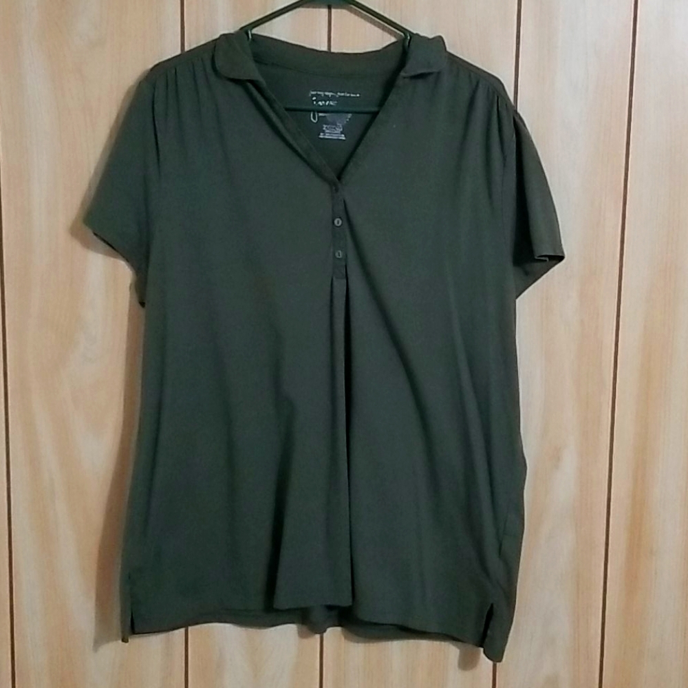 Just My Size half button shirt (2X)